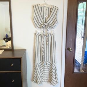 Crop Top & Midi Skirt Set 💗